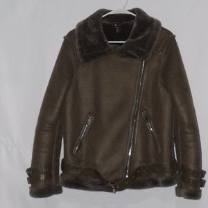 Love Token Rita Faux Leather Moto Jacket Medium